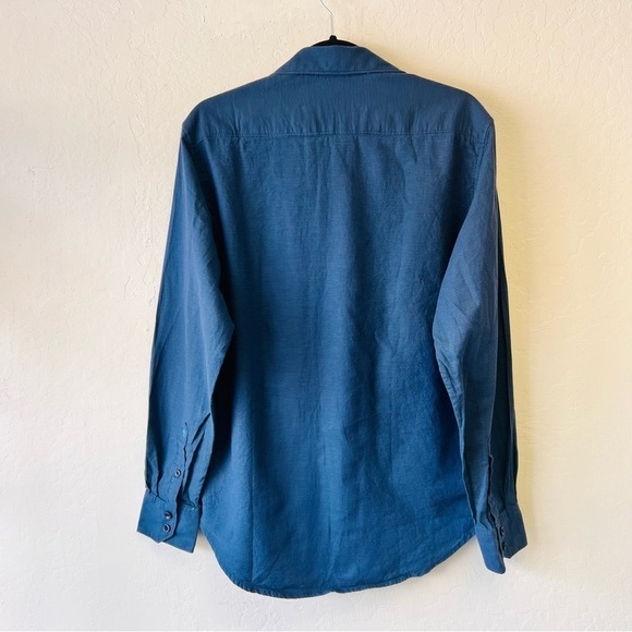 Robert Graham Blue Luxury Dress Shirt Small Classic Fit - Picture 10 of 11